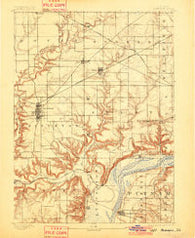 Hennepin Illinois Historical topographic map, 1:62500 scale, 15 X 15 Minute, Year 1893