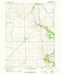 Henning Illinois Historical topographic map, 1:24000 scale, 7.5 X 7.5 Minute, Year 1964