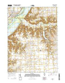 Henry Illinois Current topographic map, 1:24000 scale, 7.5 X 7.5 Minute, Year 2015