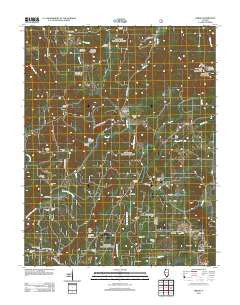 Herod Illinois Historical topographic map, 1:24000 scale, 7.5 X 7.5 Minute, Year 2012