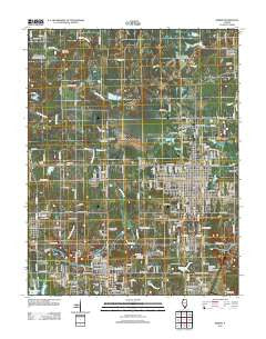 Herrin Illinois Historical topographic map, 1:24000 scale, 7.5 X 7.5 Minute, Year 2012
