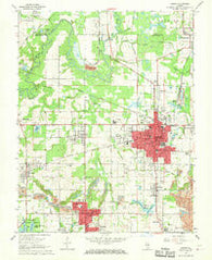 Herrin Illinois Historical topographic map, 1:24000 scale, 7.5 X 7.5 Minute, Year 1968