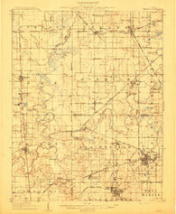 Herrin Illinois Historical topographic map, 1:62500 scale, 15 X 15 Minute, Year 1910