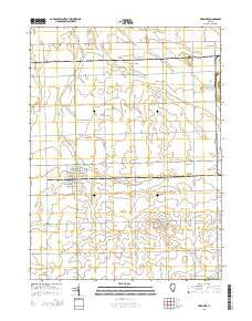 Herscher Illinois Current topographic map, 1:24000 scale, 7.5 X 7.5 Minute, Year 2015