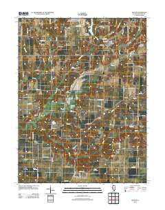 Hettick Illinois Historical topographic map, 1:24000 scale, 7.5 X 7.5 Minute, Year 2012