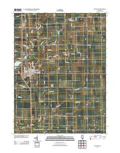 Heyworth Illinois Historical topographic map, 1:24000 scale, 7.5 X 7.5 Minute, Year 2012
