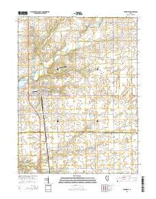 Heyworth Illinois Current topographic map, 1:24000 scale, 7.5 X 7.5 Minute, Year 2015