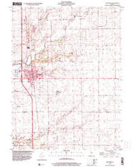 Heyworth Illinois Historical topographic map, 1:24000 scale, 7.5 X 7.5 Minute, Year 1998