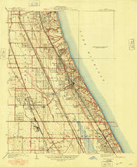 Highland Park Illinois Historical topographic map, 1:24000 scale, 7.5 X 7.5 Minute, Year 1928