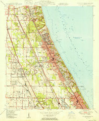 Highland Park Illinois Historical topographic map, 1:24000 scale, 7.5 X 7.5 Minute, Year 1951
