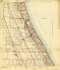 Highland Park Illinois Historical topographic map, 1:24000 scale, 7.5 X 7.5 Minute, Year 1928