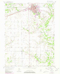 Highland Illinois Historical topographic map, 1:24000 scale, 7.5 X 7.5 Minute, Year 1957