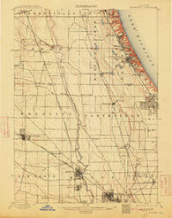 Highwood Illinois Historical topographic map, 1:62500 scale, 15 X 15 Minute, Year 1900