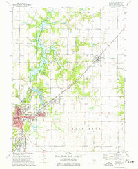 Hillsboro Illinois Historical topographic map, 1:24000 scale, 7.5 X 7.5 Minute, Year 1974