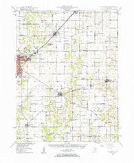 Hillsboro Illinois Historical topographic map, 1:62500 scale, 15 X 15 Minute, Year 1947
