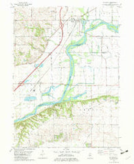 Hillsdale Illinois Historical topographic map, 1:24000 scale, 7.5 X 7.5 Minute, Year 1982
