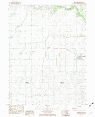 Hindsboro Illinois Historical topographic map, 1:24000 scale, 7.5 X 7.5 Minute, Year 1982