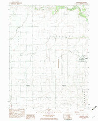 Hindsboro Illinois Historical topographic map, 1:24000 scale, 7.5 X 7.5 Minute, Year 1982