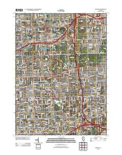 Hinsdale Illinois Historical topographic map, 1:24000 scale, 7.5 X 7.5 Minute, Year 2012