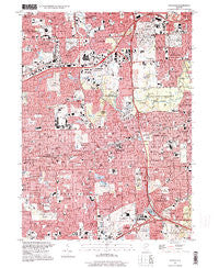 Hinsdale Illinois Historical topographic map, 1:24000 scale, 7.5 X 7.5 Minute, Year 1997