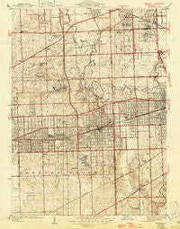 Hinsdale Illinois Historical topographic map, 1:24000 scale, 7.5 X 7.5 Minute, Year 1927