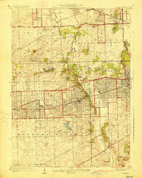 Hinsdale Illinois Historical topographic map, 1:24000 scale, 7.5 X 7.5 Minute, Year 1927