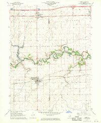 Homer Illinois Historical topographic map, 1:24000 scale, 7.5 X 7.5 Minute, Year 1968