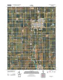 Hoopeston Illinois Historical topographic map, 1:24000 scale, 7.5 X 7.5 Minute, Year 2012