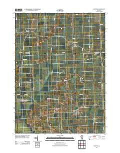 Hooppole Illinois Historical topographic map, 1:24000 scale, 7.5 X 7.5 Minute, Year 2012