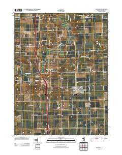 Hopedale Illinois Historical topographic map, 1:24000 scale, 7.5 X 7.5 Minute, Year 2012