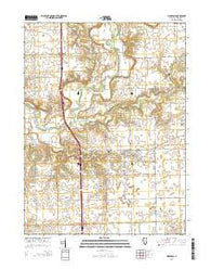 Hopedale Illinois Current topographic map, 1:24000 scale, 7.5 X 7.5 Minute, Year 2015