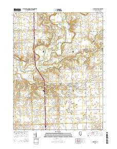 Hopedale Illinois Current topographic map, 1:24000 scale, 7.5 X 7.5 Minute, Year 2015