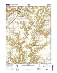 Hord Illinois Current topographic map, 1:24000 scale, 7.5 X 7.5 Minute, Year 2015