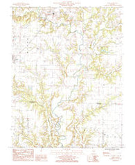 Hord Illinois Historical topographic map, 1:24000 scale, 7.5 X 7.5 Minute, Year 1985