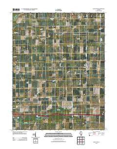 Hoyleton Illinois Historical topographic map, 1:24000 scale, 7.5 X 7.5 Minute, Year 2012