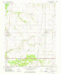 Hoyleton Illinois Historical topographic map, 1:24000 scale, 7.5 X 7.5 Minute, Year 1974