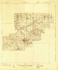 Hoyleton Illinois Historical topographic map, 1:48000 scale, 15 X 15 Minute, Year 1931