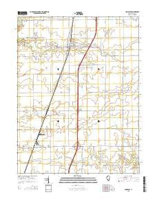 Humboldt Illinois Current topographic map, 1:24000 scale, 7.5 X 7.5 Minute, Year 2015
