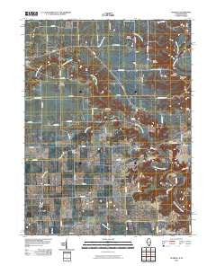 Humrick Illinois Historical topographic map, 1:24000 scale, 7.5 X 7.5 Minute, Year 2010