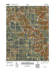 Humrick Illinois Historical topographic map, 1:24000 scale, 7.5 X 7.5 Minute, Year 2012