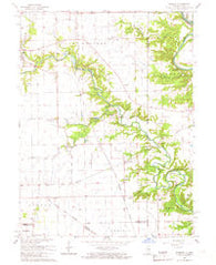 Humrick Illinois Historical topographic map, 1:24000 scale, 7.5 X 7.5 Minute, Year 1965
