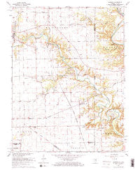 Humrick Illinois Historical topographic map, 1:24000 scale, 7.5 X 7.5 Minute, Year 1965