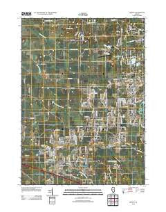 Huntley Illinois Historical topographic map, 1:24000 scale, 7.5 X 7.5 Minute, Year 2012
