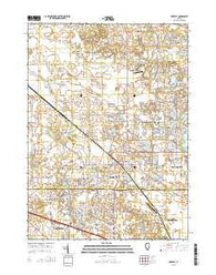 Huntley Illinois Current topographic map, 1:24000 scale, 7.5 X 7.5 Minute, Year 2015