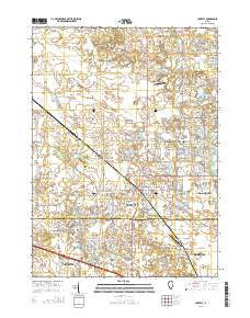 Huntley Illinois Current topographic map, 1:24000 scale, 7.5 X 7.5 Minute, Year 2015