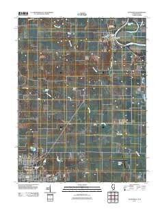 Hutsonville Illinois Historical topographic map, 1:24000 scale, 7.5 X 7.5 Minute, Year 2011