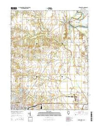 Hutsonville Illinois Current topographic map, 1:24000 scale, 7.5 X 7.5 Minute, Year 2015
