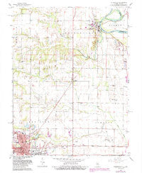 Hutsonville Illinois Historical topographic map, 1:24000 scale, 7.5 X 7.5 Minute, Year 1966