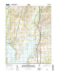 Ina Illinois Current topographic map, 1:24000 scale, 7.5 X 7.5 Minute, Year 2015