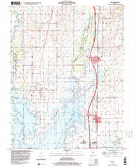 Ina Illinois Historical topographic map, 1:24000 scale, 7.5 X 7.5 Minute, Year 1998